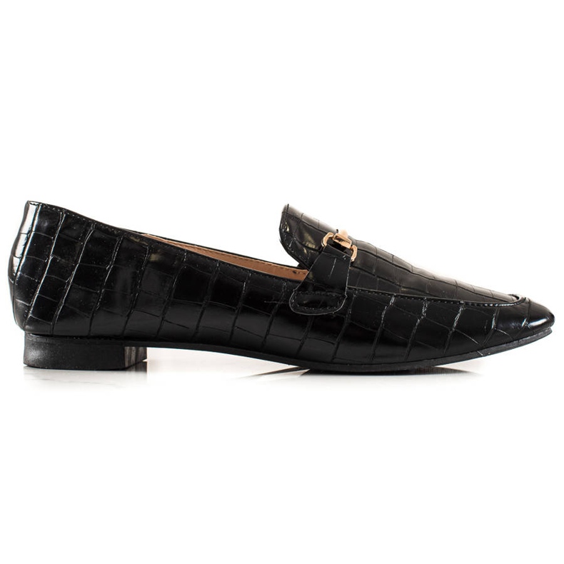 Encor Elegant Loafers With Eco Leather black