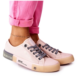 Women's Leather Sneakers Big Star II274133 Pink Women's Leather Sneakers Big Star II274133 Pink