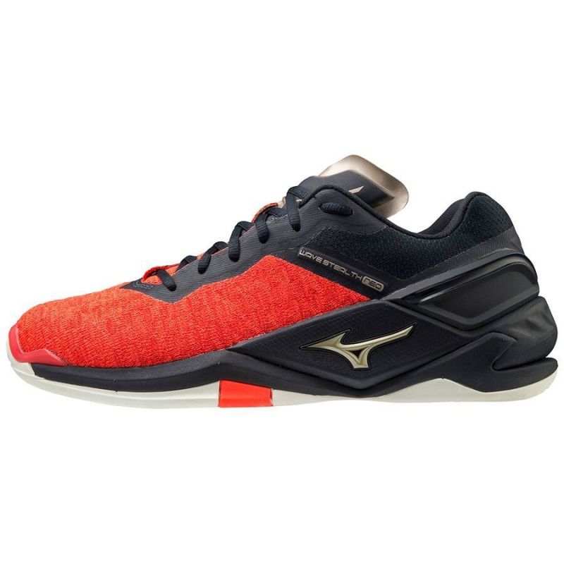genio suspicaz Cerdito Mizuno Wave Stealth Neo M X1GA200063 indoor handball shoes red oranges and  reds - KeeShoes