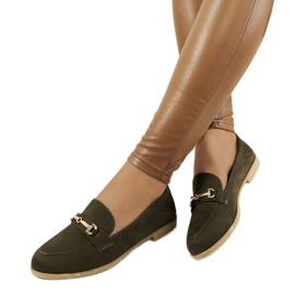 Green Aniria flat-heel loafers khaki Green Aniria flat-heel loafers khaki