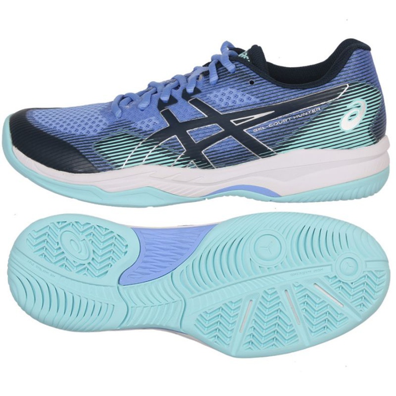 Asics Gel-Court Hunter 2 W 1072A065 403 volleyball shoes blue blue