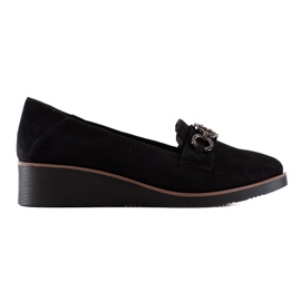 VINCEZA suede shoes black VINCEZA suede shoes black