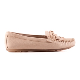 Loafers With A Bow beige