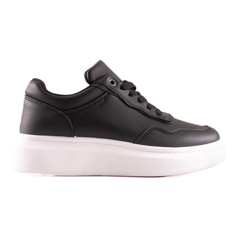 TRENDI Casual Eco Leather Sneakers black