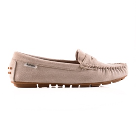 Goodin Casual suede loafers beige