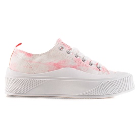 Seastar Fashionable Sneakers On A Wide Platform white Seastar Fashionable Sneakers On A Wide Platform white