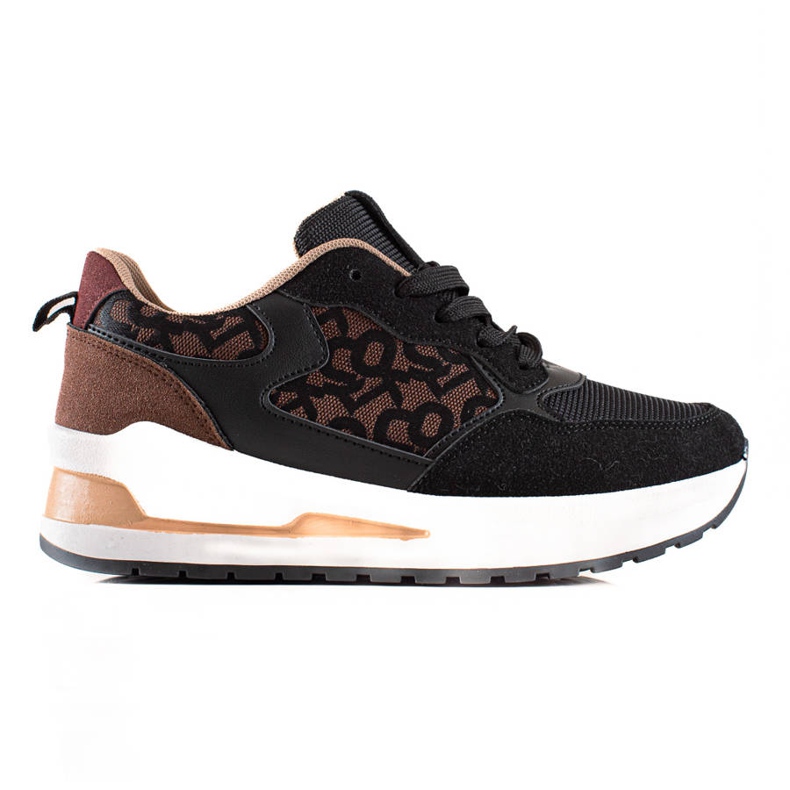 TRENDI Stylish Sneakers On The Platform brown black