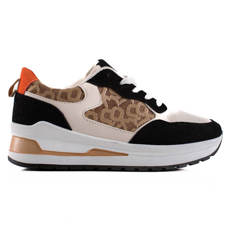 TRENDI Stylish Sneakers On The Platform beige brown black