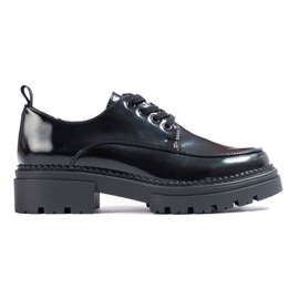 La.Fi Stylish lace-up shoes black