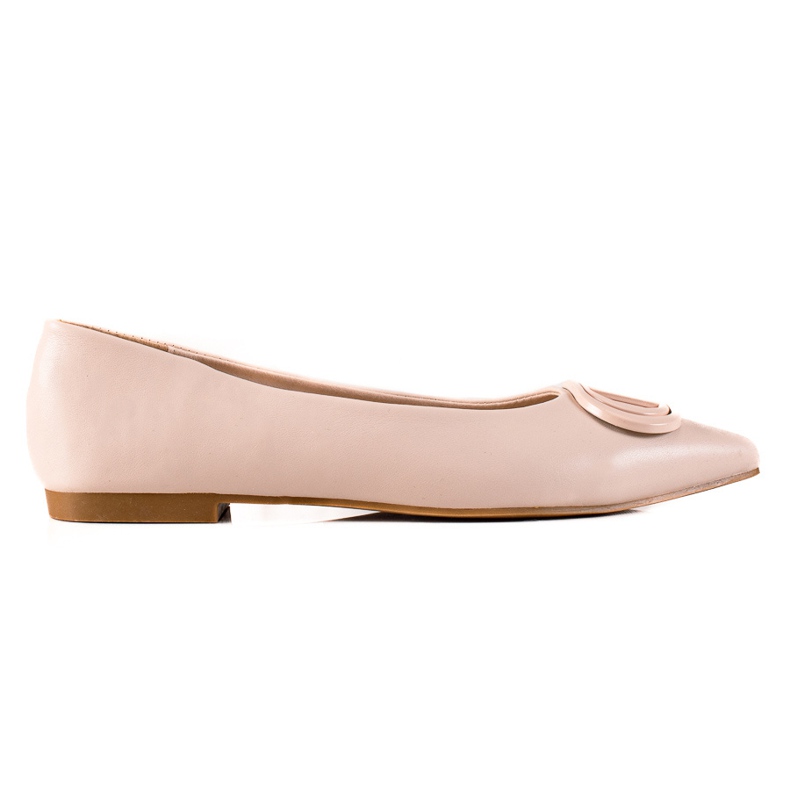Seastar Beige ballerinas with an ornament