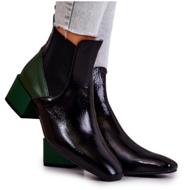 PA2 Leather Boots On A Black And Green Kailey Post