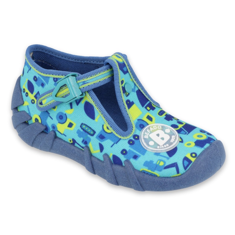 Befado children's shoes 110P409 blue green