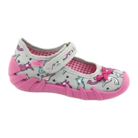 Befado children's shoes 109P204 pink silver grey