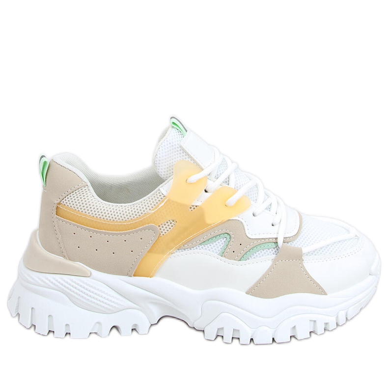 Vind Beige sneakers white multicolored