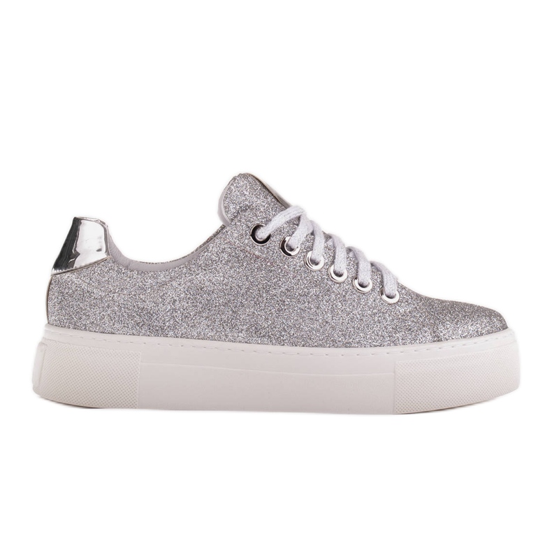 Marco Shoes Women's sneakers with a thick sole 1958P-1207-166-1 silver