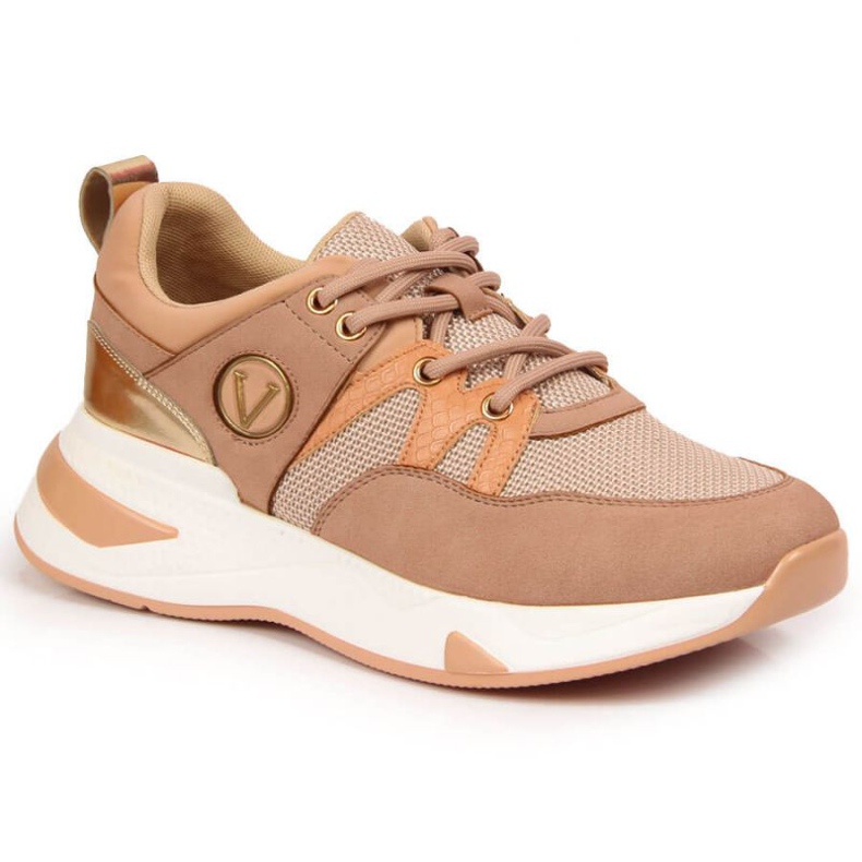 Sneakers on the platform Vinceza W JAN79B dirty pink