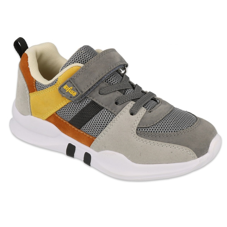 Befado children's shoes 516Y131 grey yellow Befado children's shoes 516Y131 grey yellow
