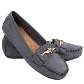 Lyset Gris women's loafers grey