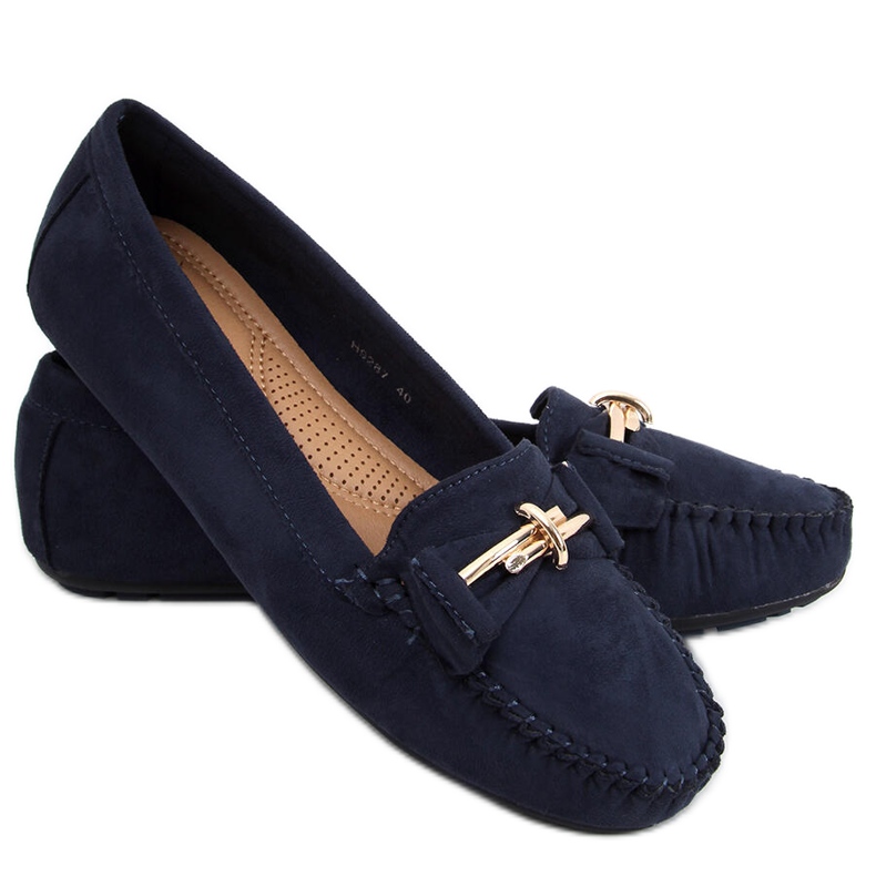 Lyset Azul women's loafers navy blue