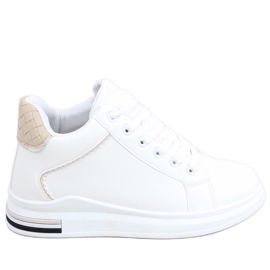 Sneakers on a hidden wedge Izumi WHITE / BEIGE
