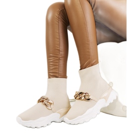 Hurtado beige high-top sneakers Hurtado beige high-top sneakers