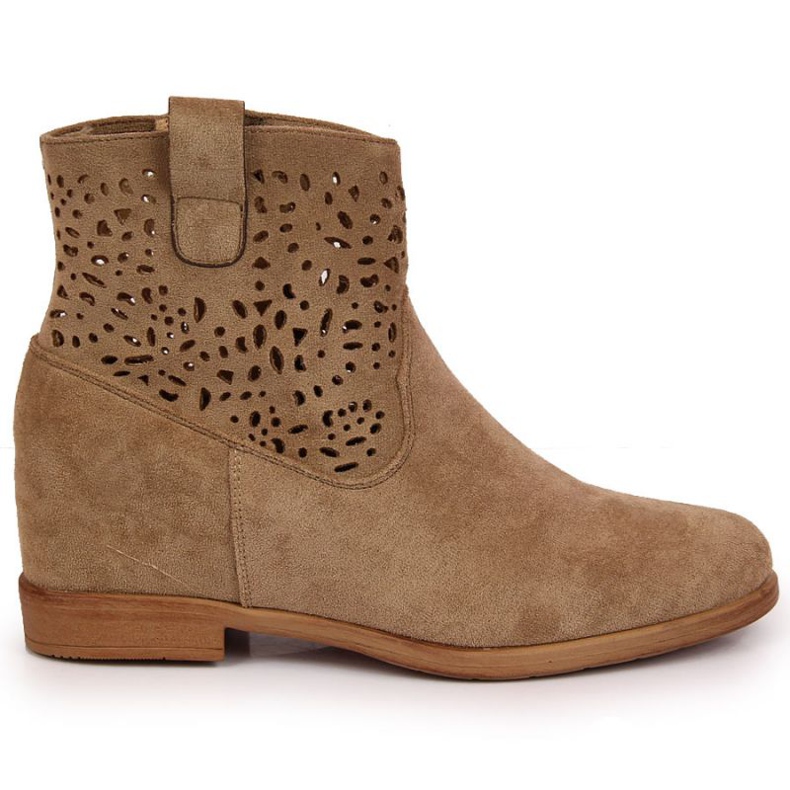 Openwork boots on the wedge Filippo W PAW316B beige