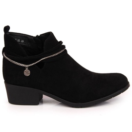 Black Boots with chain Filippo W PAW318A black