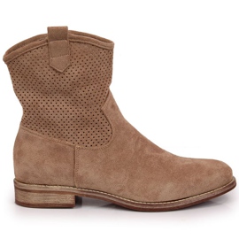 Openwork boots S. Barski W OLI140B beige