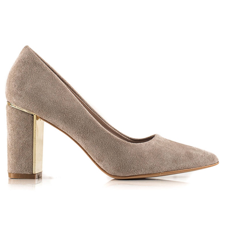 Goodin Beige Pumps With Suede