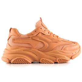 Seastar Fashionable Sneakers With Mesh orange