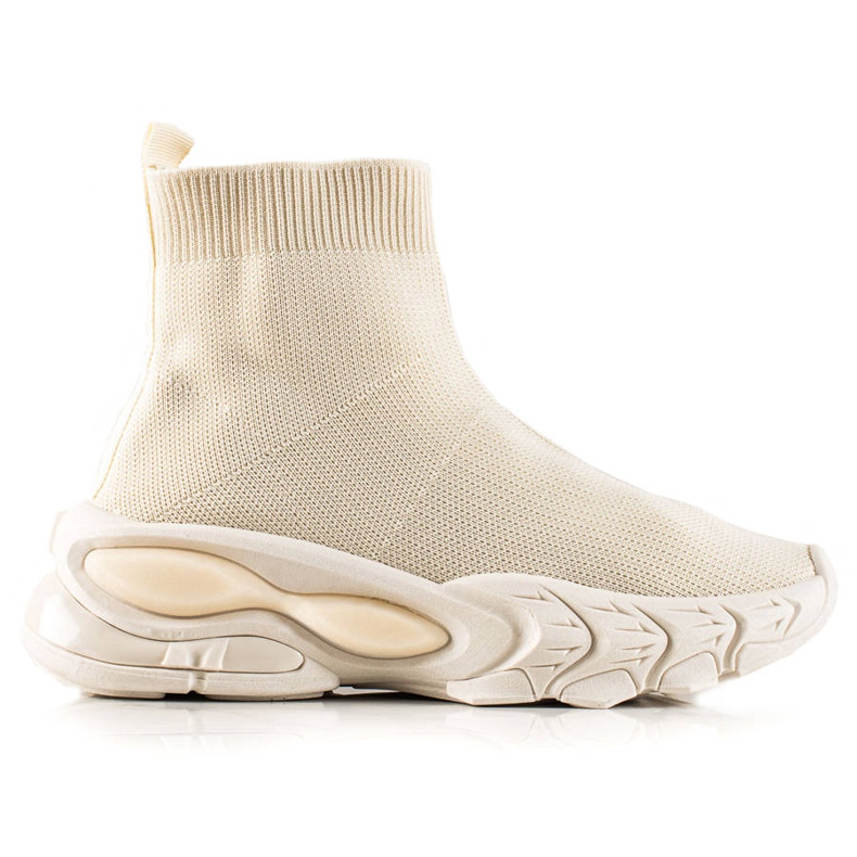 TRENDI Stylish Sneakers With A Sock beige