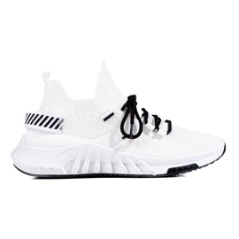 Weide Fashionable Textile Sneakers white