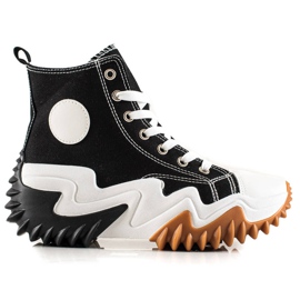 TRENDI Black Sneakers Fashion Sneakers