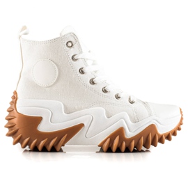 TRENDI White Fashion Sneakers TRENDI White Fashion Sneakers
