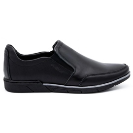 Polbut Black men's slip on 2115 leather shoes Polbut Black men's slip on 2115 leather shoes
