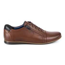 Kampol Casual leather men's shoes 39 / 74KAM brown Kampol Casual leather men's shoes 39 / 74KAM brown