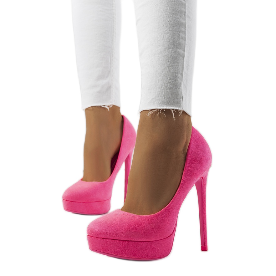Pink sales neon pumps