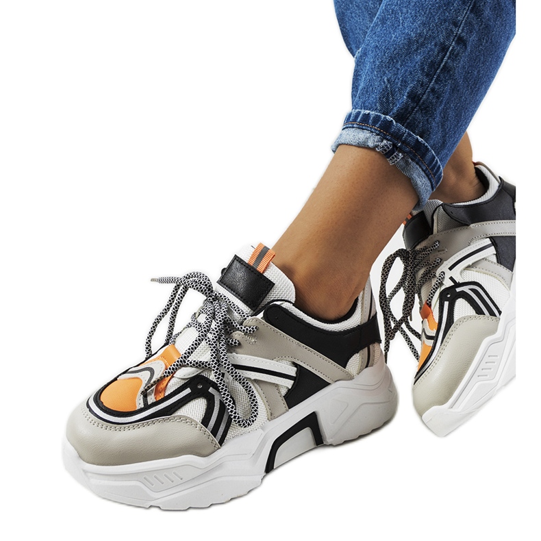 Delois women's gray sneakers black