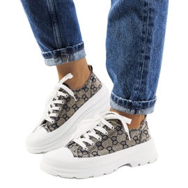 Blue and beige Waters sneakers