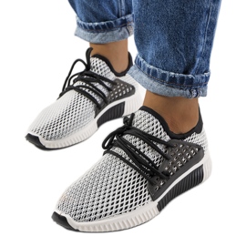 Black and white sports shoes from Coles
