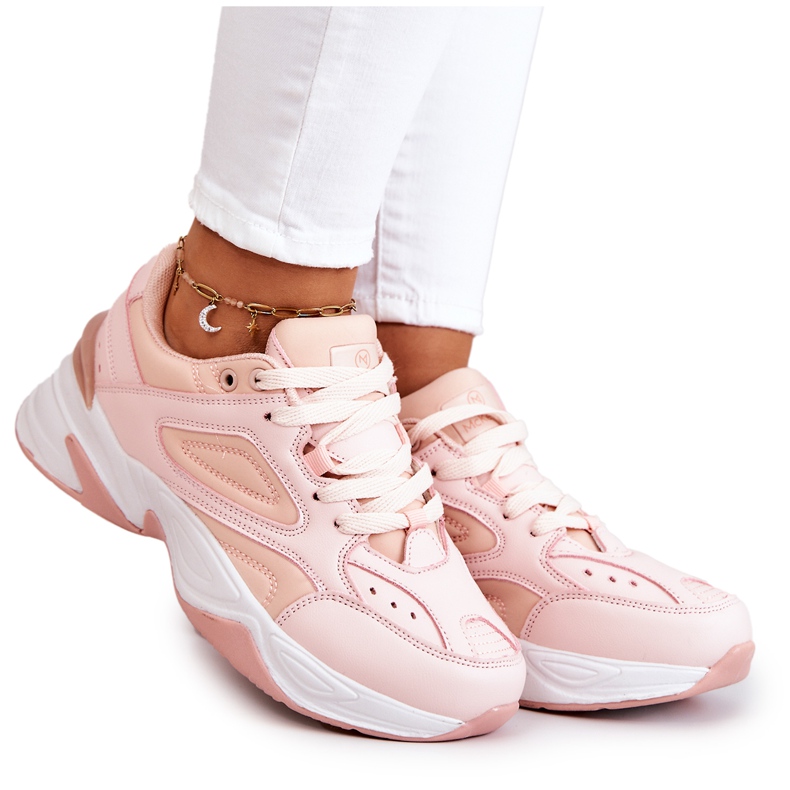 Women's sports shoes, tied with pink Hassie