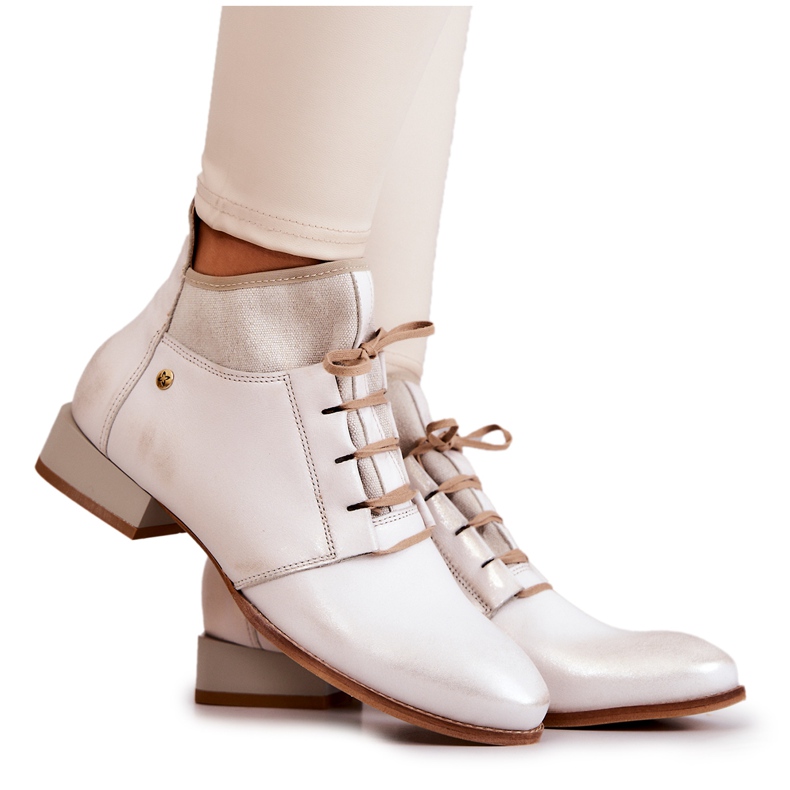 Women's Boots Leather Maciejka Light beige 04744-22