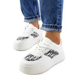 White sneakers on the Worden platform White sneakers on the Worden platform