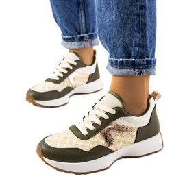 Women's green Isham sneakers beige