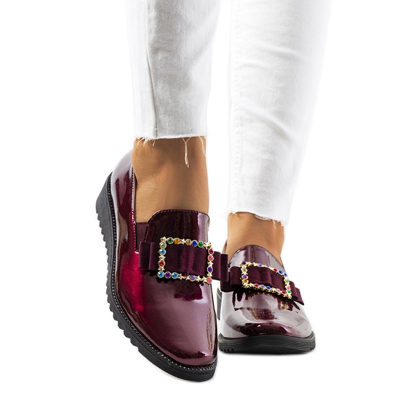 Burgundy lacquered Kalma shoes