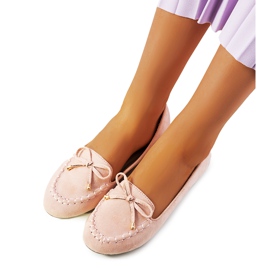 Santoro pink women's moccasins