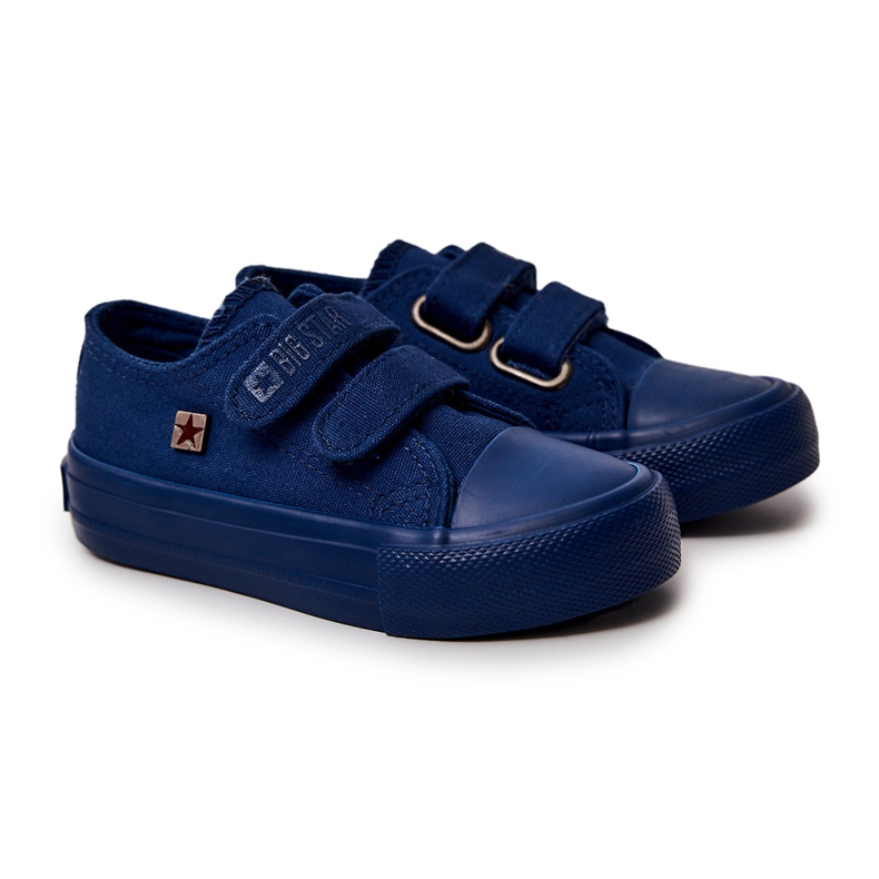 Children's Classic Sneakers Big Star JJ374039 Navy Blue