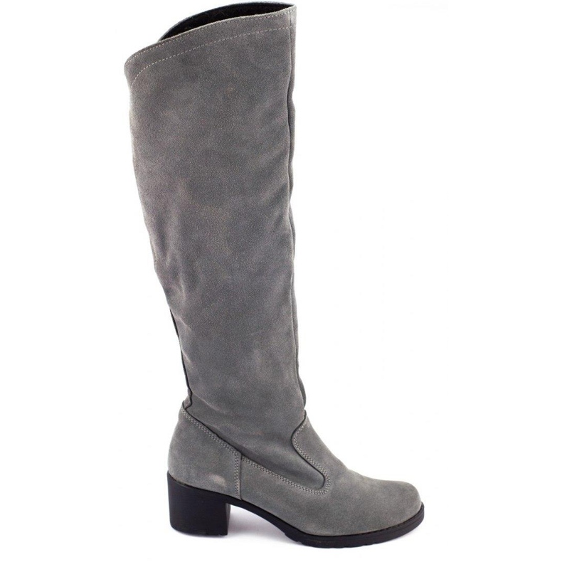 Olivier Women's gray insulated leather boots grey Olivier Women's gray insulated leather boots grey