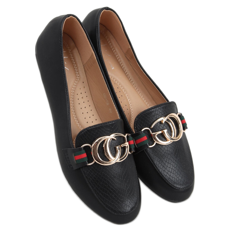 Crystal Black women's loafers