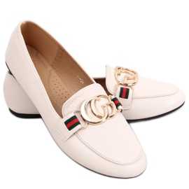 Crystal Beige women's loafers